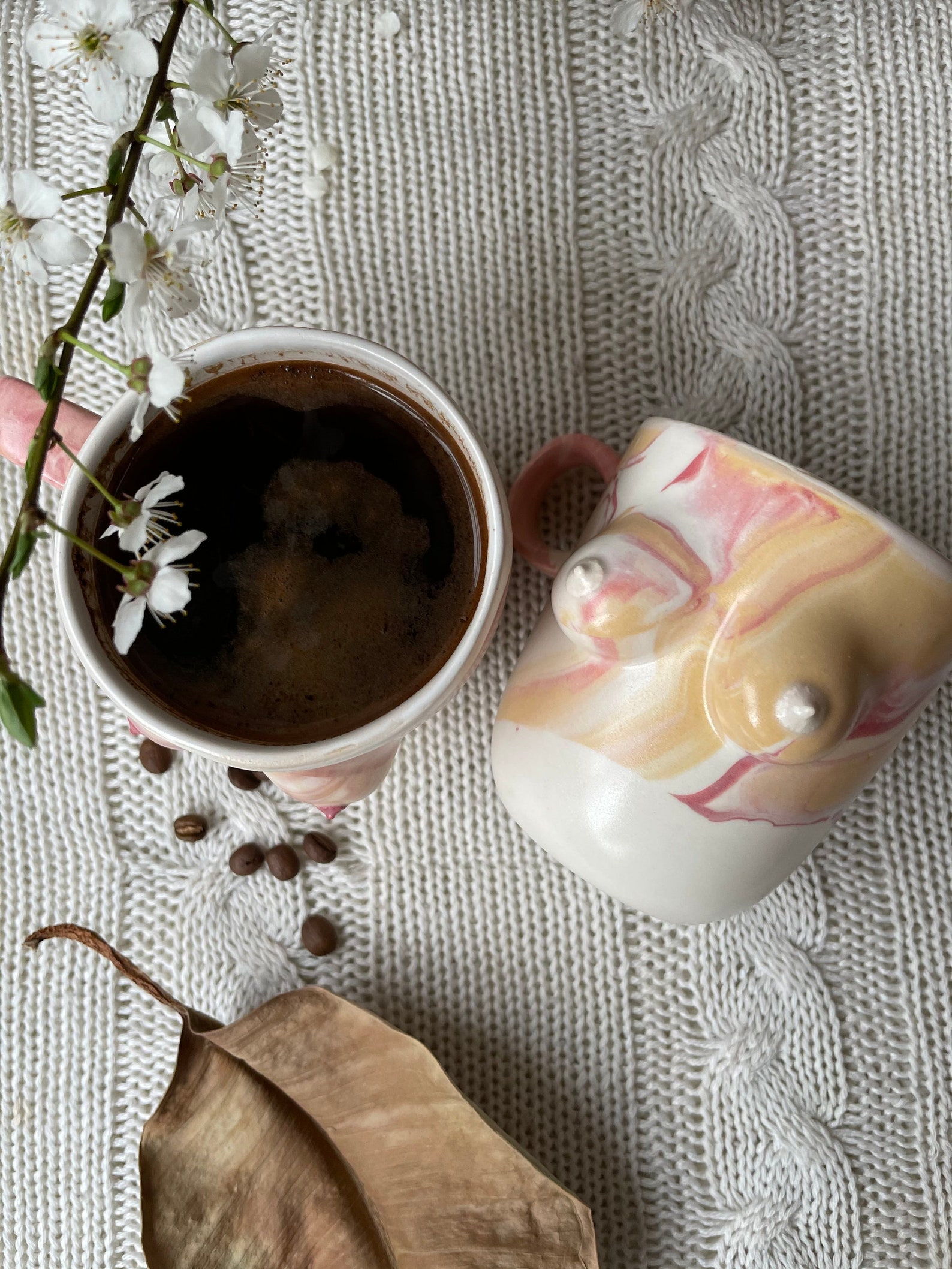 Tits Cup Pottery Boob Cup Marble Boob Cups Handmade Nude Etsy