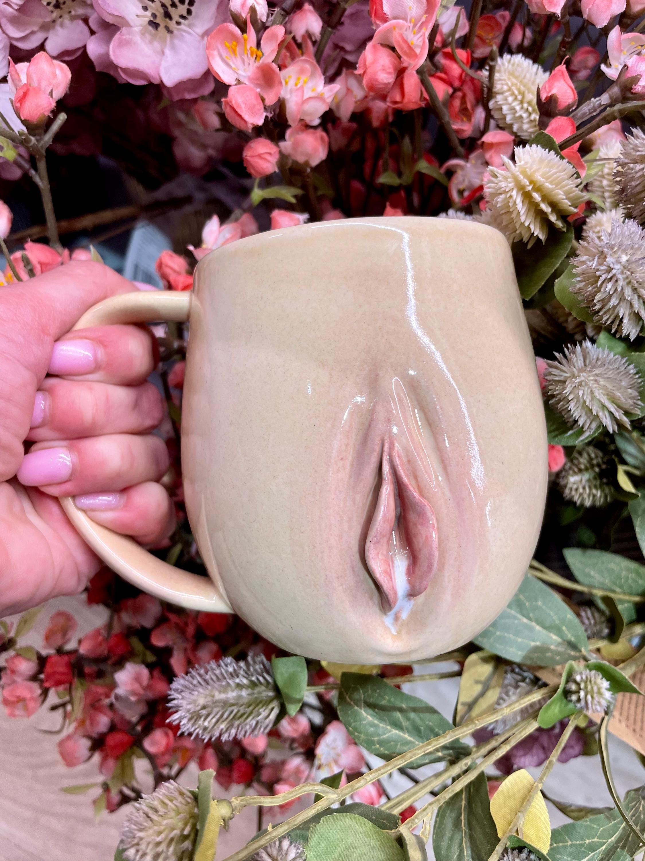 Juice Mugs, Pussy Couples Tea Cups, Handmade Ceramic Coffee Mug, Luxury Women Tea Set Mugs, birthday gift, gift for girlfriend