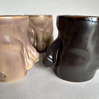 Tazza Da Caffè In Ceramica 325 Ml Con Glitter E Divertente Motivo A Penne, Dorata, Idea Regalo Per Addio Al Celibato E Compleanno