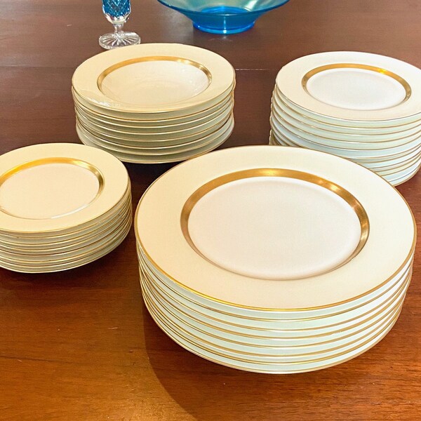 Gold Gilded Dinner Plate Etsy