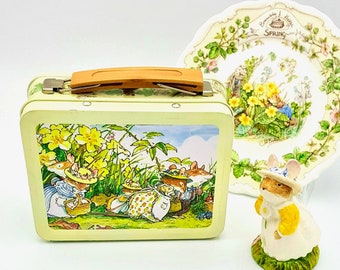 Vintage Brambly Hedge Tin Mini Lunchbox: Spring Story Keepsake