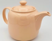 Vintage 4 cup infuser Sadler Peach Pink teapot MCM Modern ceramic new Solid Color England strainer coffee orange Midcen Fiesta Chantal Spode