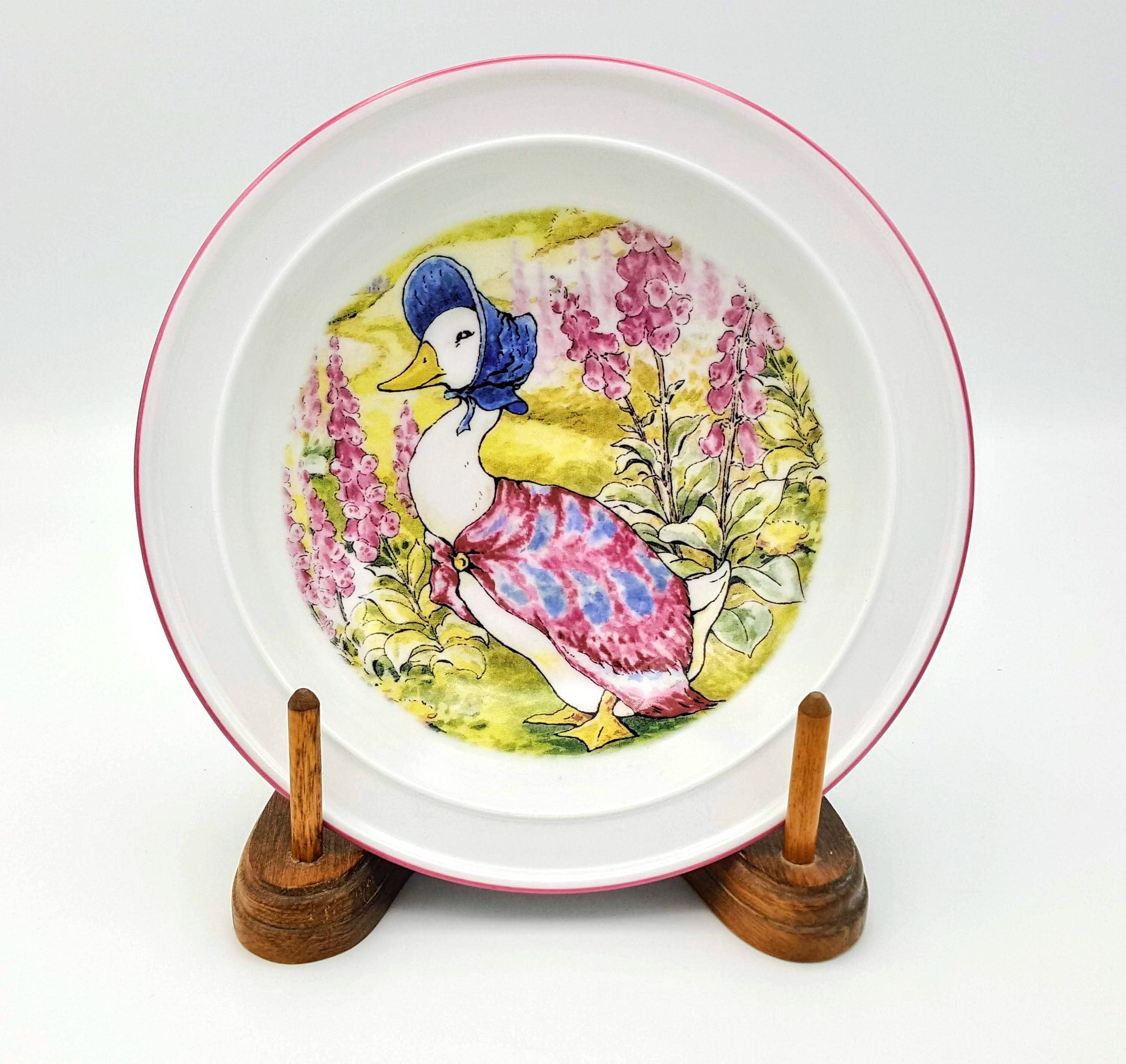 Vintage Reutter Jemima Puddle-duck Bowl: Beatrix Potter Porcelain