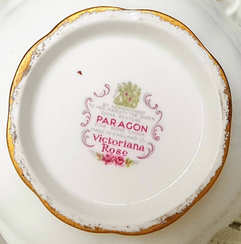 Vintage Paragon Victoriana Rose Teapot Coffee Pot 22 Kt Etsy