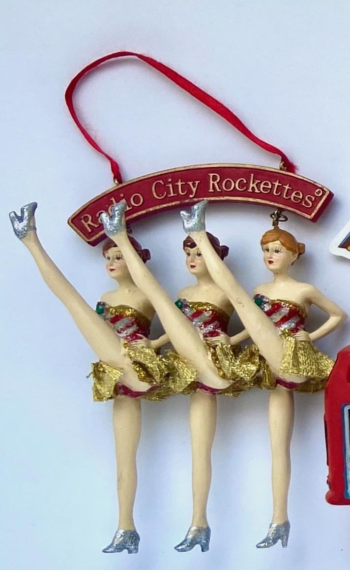 Rockettes Christmas Ornament Box Tag Dancers Kicking Bus Soldiers