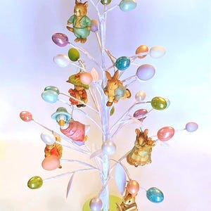 Beatrix Potter 16 different 3D Anri character tree ornaments:  Peter Rabbit Hunca Munca Jeremy Fisher Benjamin Tiggy Jemima Tom Easter tree
