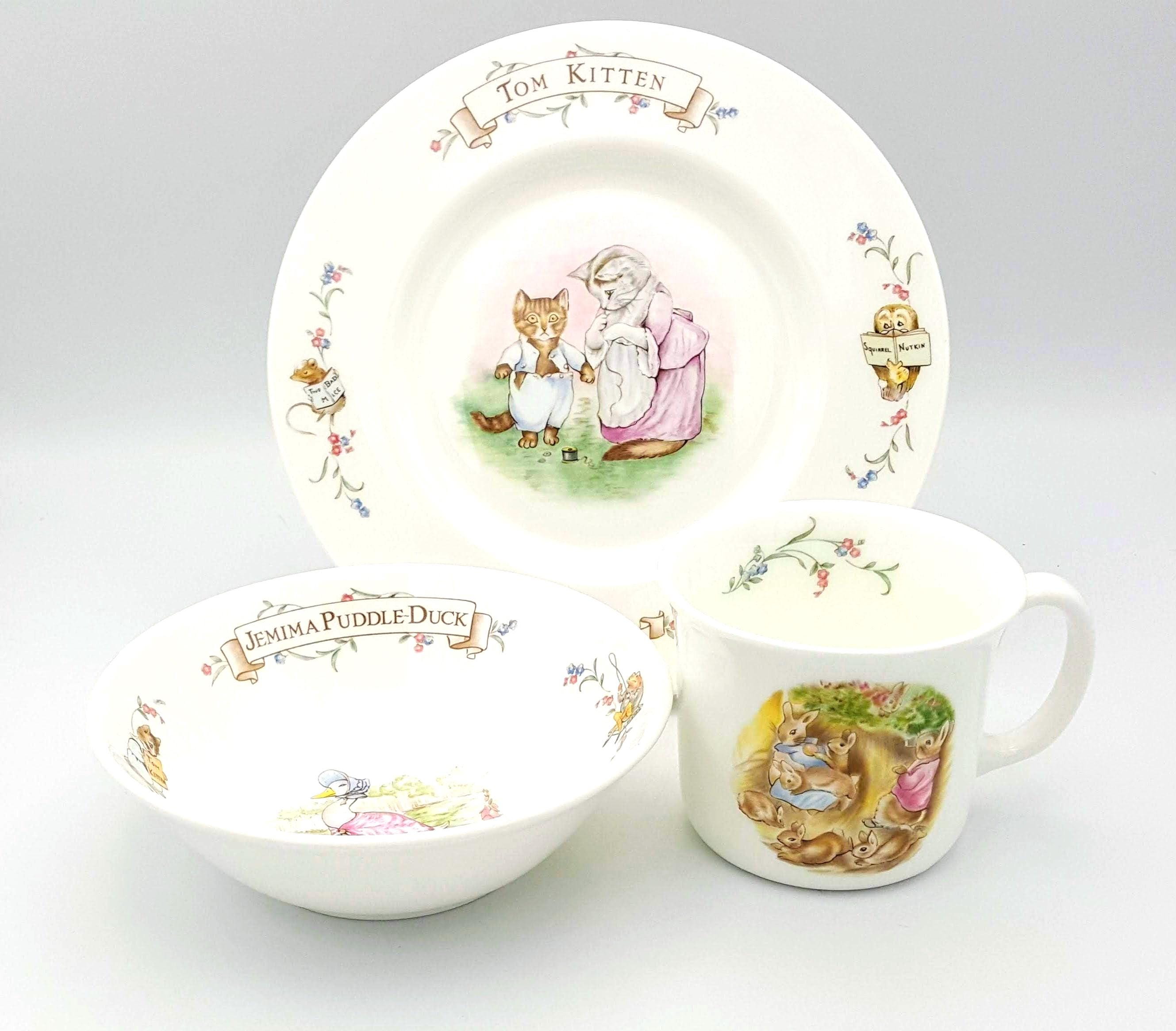 Nursery Set in BOX 3 Piece Royal Albert 1986 Vintage Children 