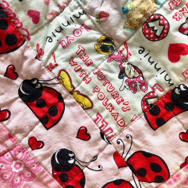 Ladybug Baby Quilt Etsy