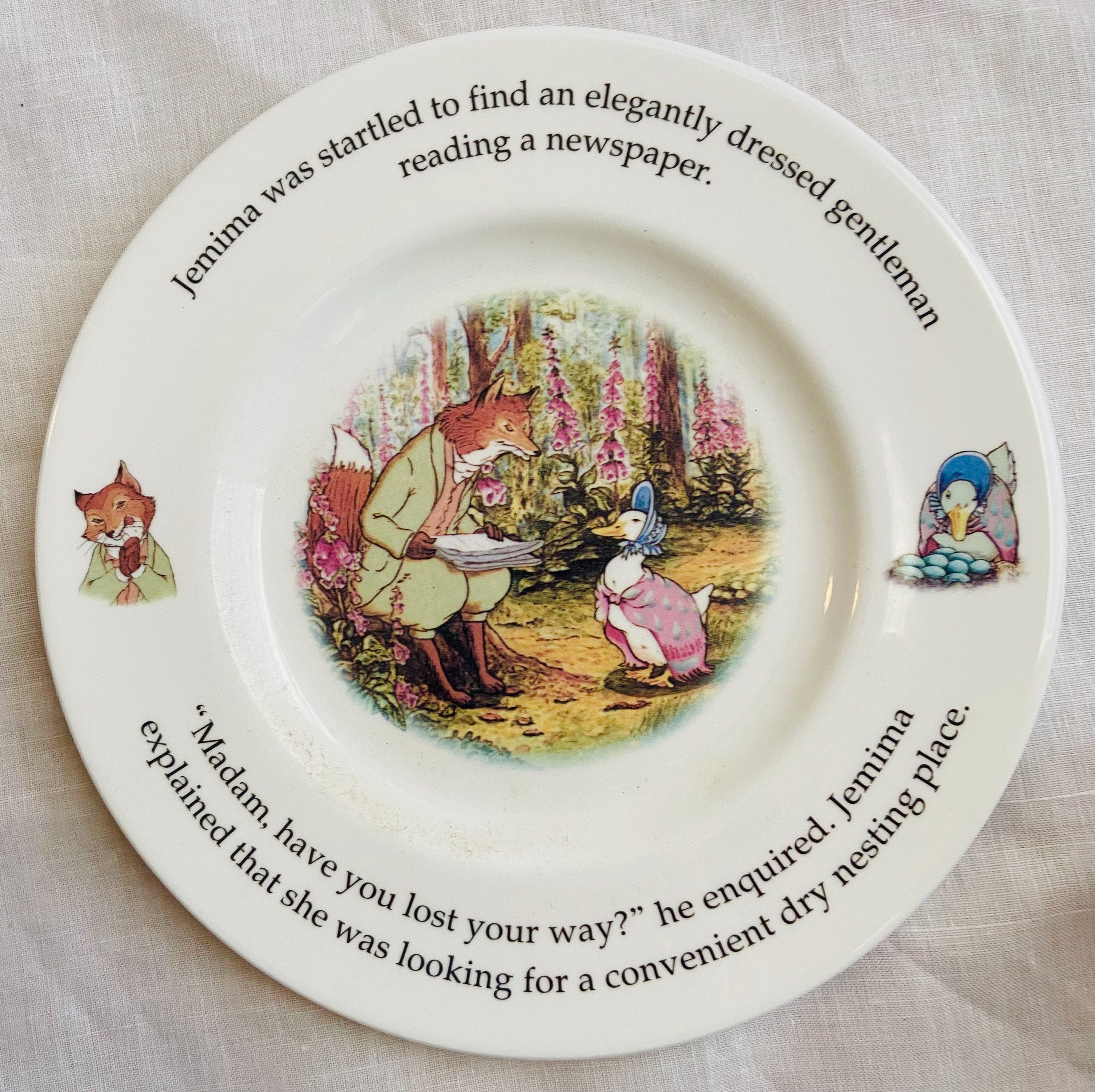 Hard to Find Royal Doulton Beatrix Potter 3 Piece Nursery Set in Box ...