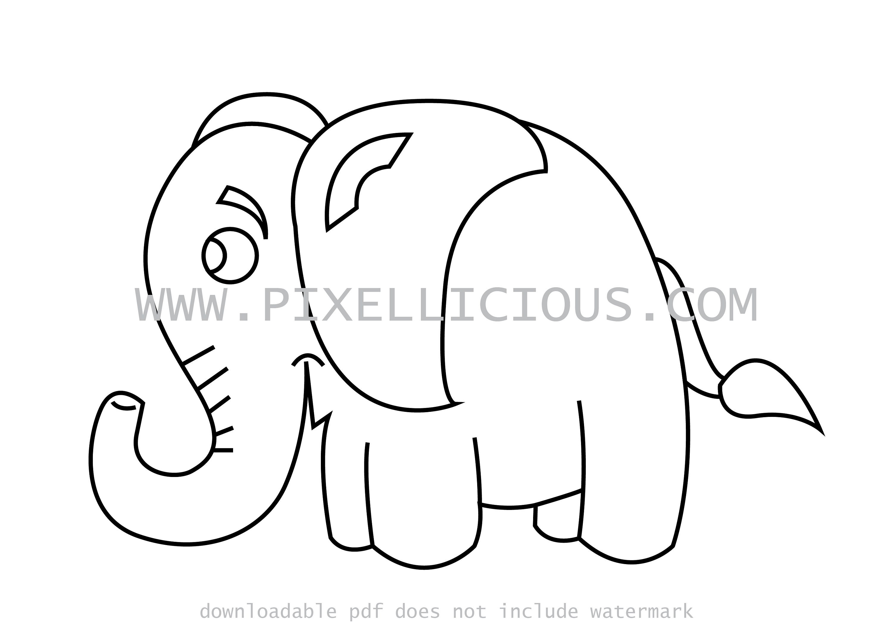 Easy Printable A4 Size Line Drawings Coloring Activity for Etsy