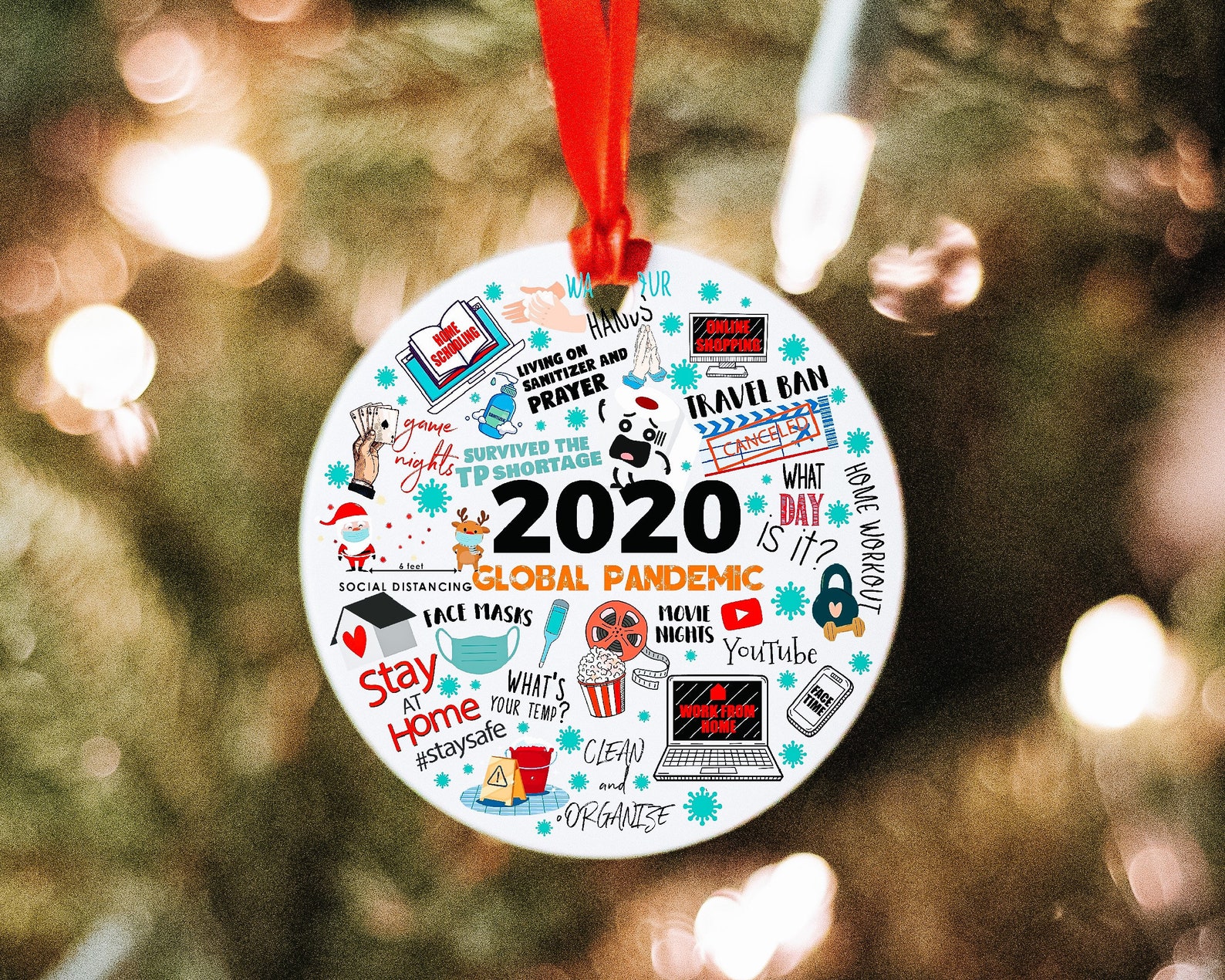 2020 Christmas Ornament 2020 Ornament Christmas Ornament Etsy