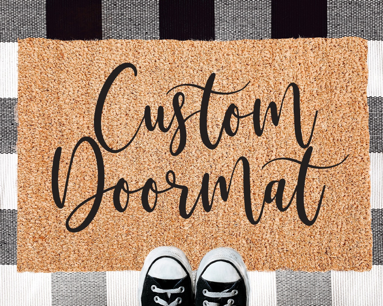 Custom Design Doormat Custom Doormat Upload Your Logo Etsy