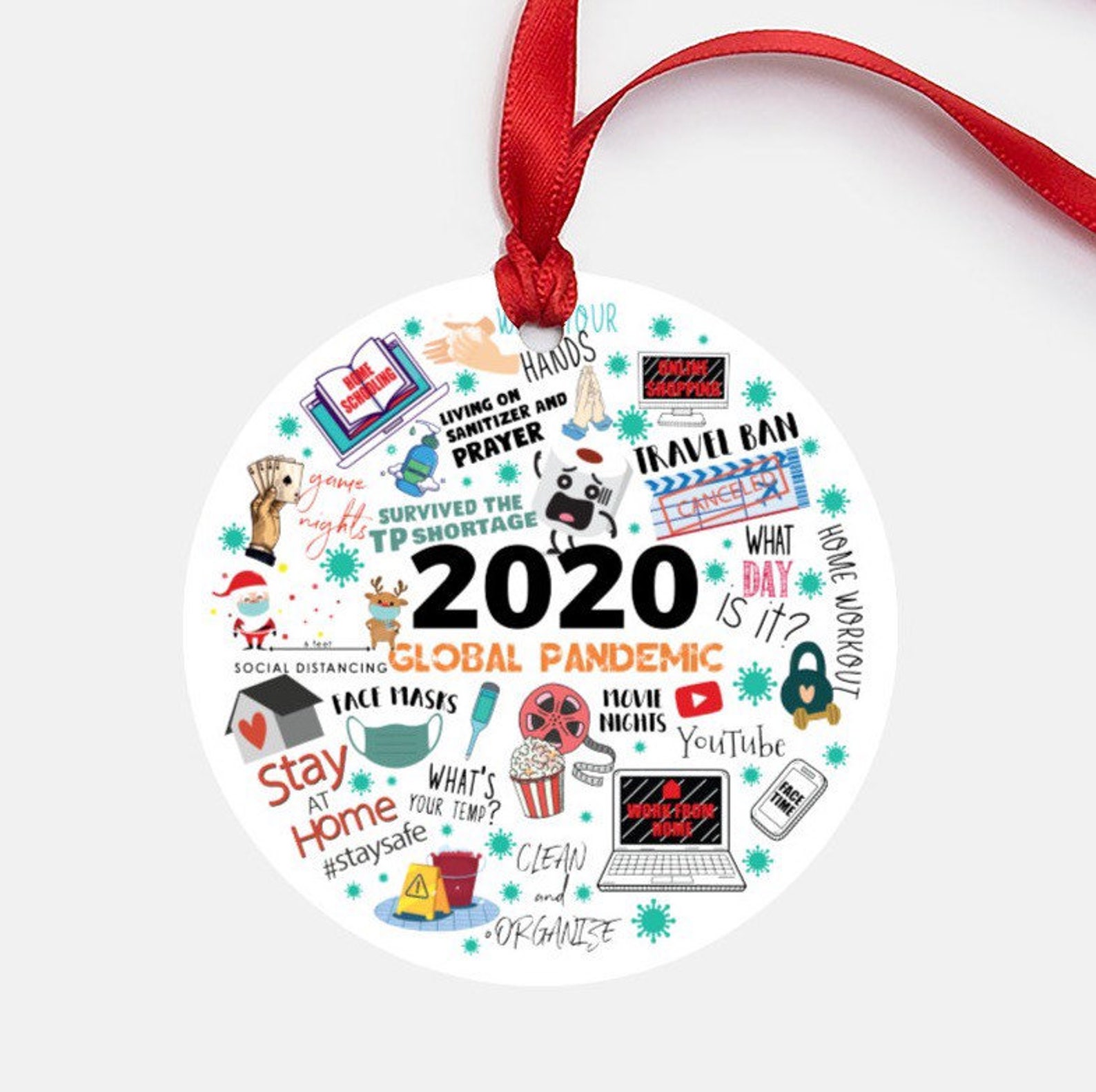 2020 Christmas Ornament 2020 Ornament Christmas Ornament | Etsy