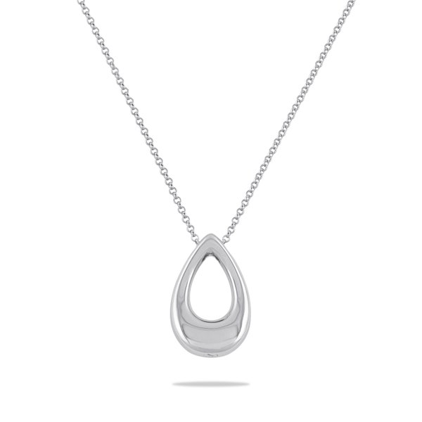 Tear Drop Necklace, Cremation Jewelry, 925 Solid Sterling Silver, 18" long Chain, Memorial Jewelry