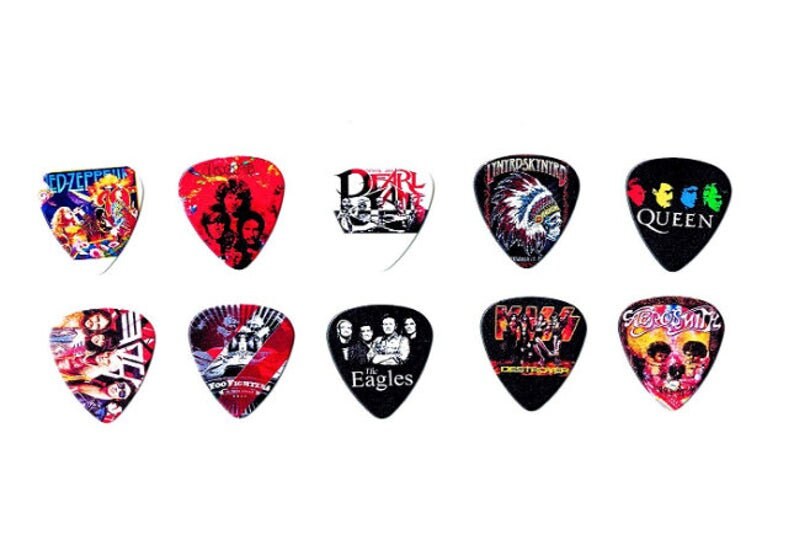 Legendary Bands Guitar Picks Volume II 10 medium picks in a Etsy