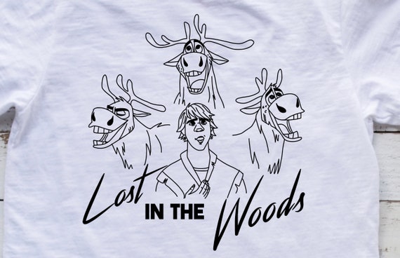lost in the woods t shirt