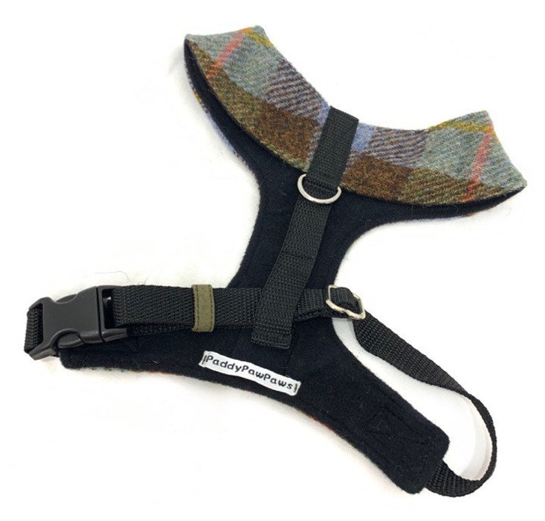 Dog Harness / Puppy Harness Harris Tweed Wool Available in Etsy