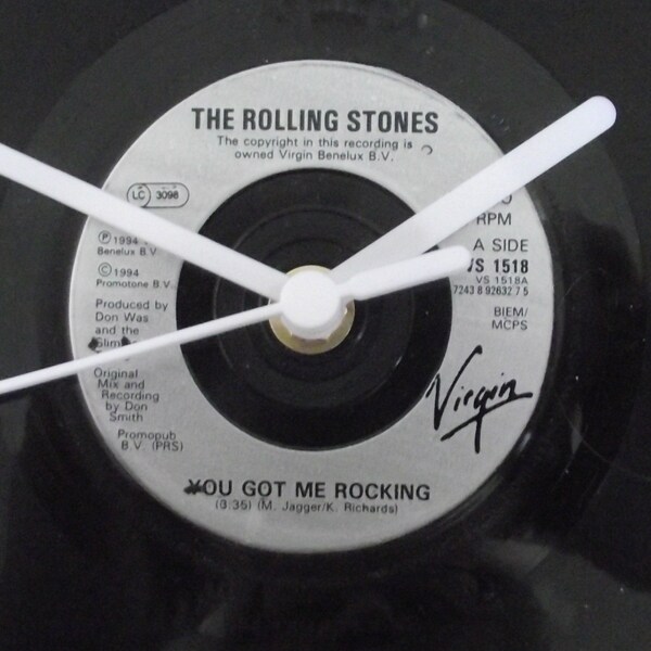 THE ROLLING STONES " You got Me Rocking"  7" wall clock