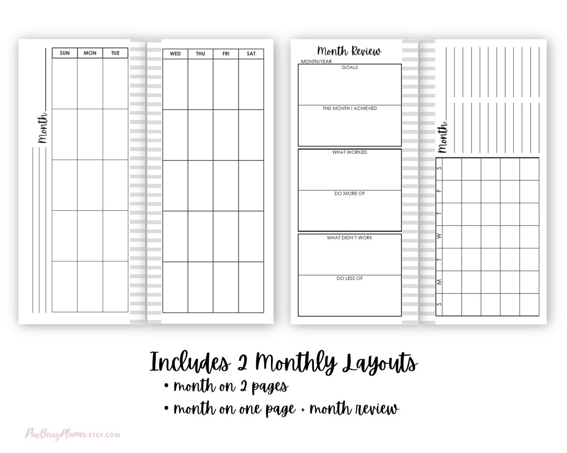 Happynichi Inserts Printable Fauxbonichi Weekly Inserts - Etsy