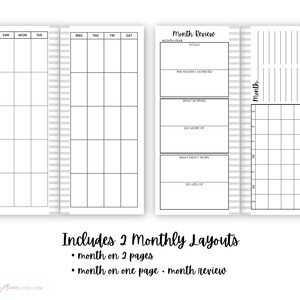 Happynichi Inserts, Printable Fauxbonichi Weekly Inserts, Half Sheet ...