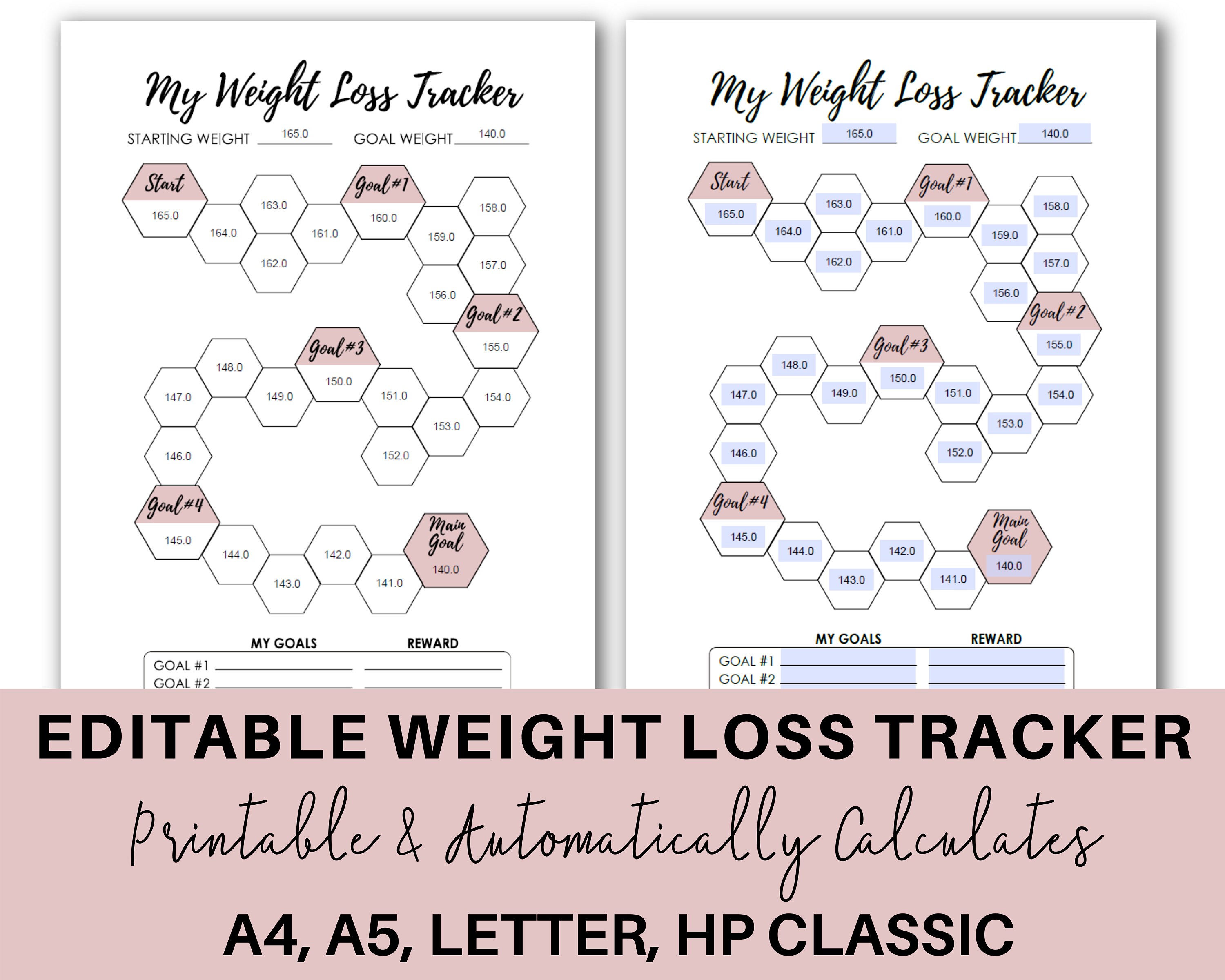 Calendars Planners Fitness Tracker Instant Download Printable PDF 