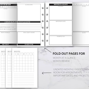 Pocket Planner Printables, Pocket Planner Inserts Bundle: Mo1p, Wo2p ...