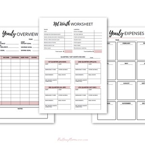 Financial Planner Printable, Budget Planner Printables, Monthly Budget ...