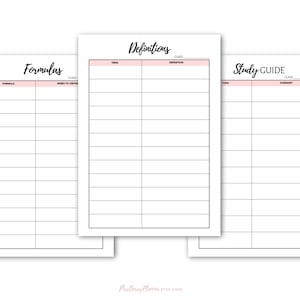 Student Exam Prep Kit, Printable Exam Planner, HP College Exam Study ...