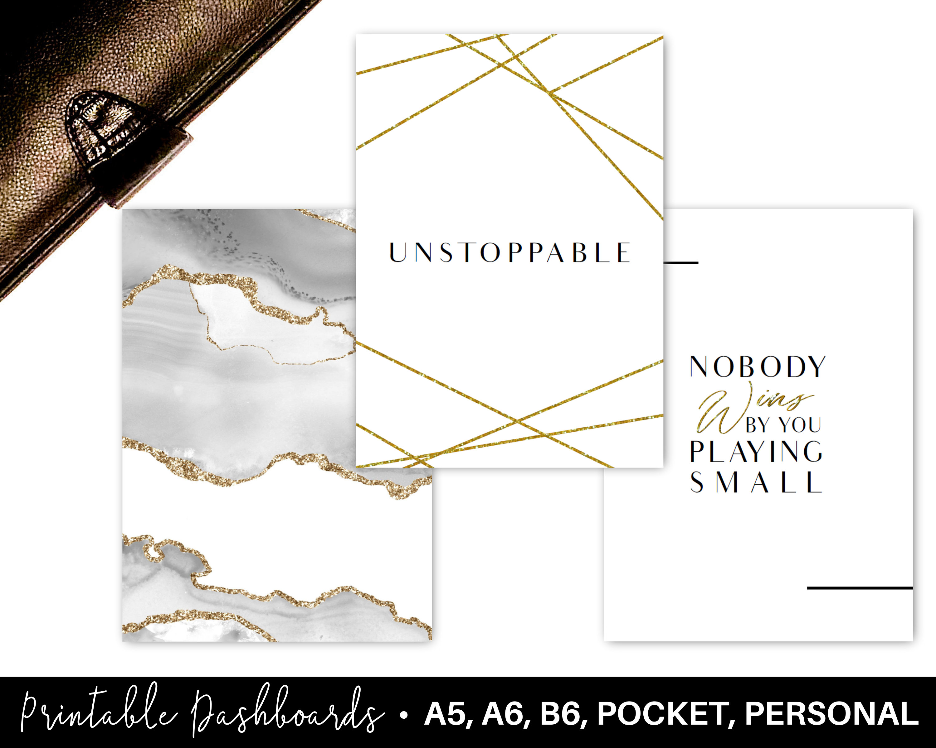 Printable Planner Dashboards, A5, A6, B6, Personal, Pocket Size ...