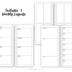 Happynichi Inserts, Printable Fauxbonichi Weekly Inserts, Monthly ...