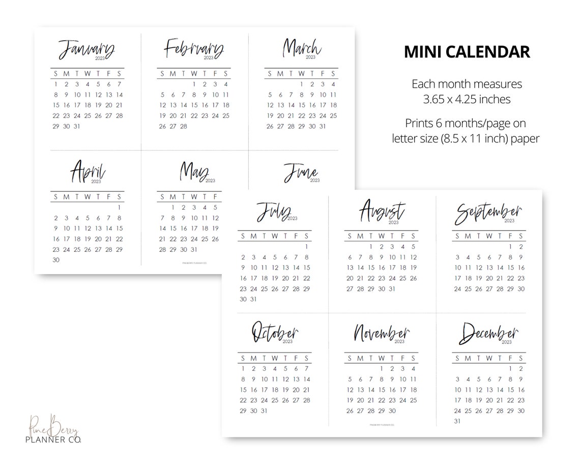 2023 Mini Month Calendar Printable Templates Free 2023 Calendar 2023-mini-month-calendar-printable-templates-free-2023-calendar
