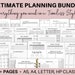 A5 Life Planner Bundle, Printable Daily Planner Pages, Filofax A5 planner inserts, Mo2p, Wo2p, A4, Letter Size, Mom Planner, Weekly Planning