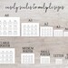 Reusable Printable Wall Calendar, Giant A1 Calligraphy Wall Calendar ...