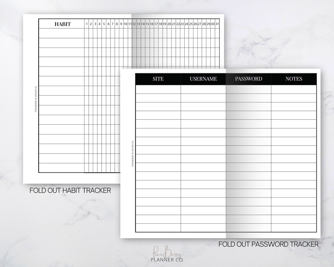 Pocket Planner Printables Pocket Planner Inserts Bundle Etsy