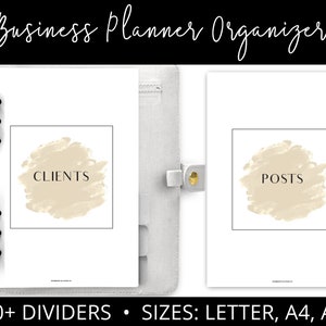 Printable Business Planner Dividers: A4 A5 Letter (Digital Download)