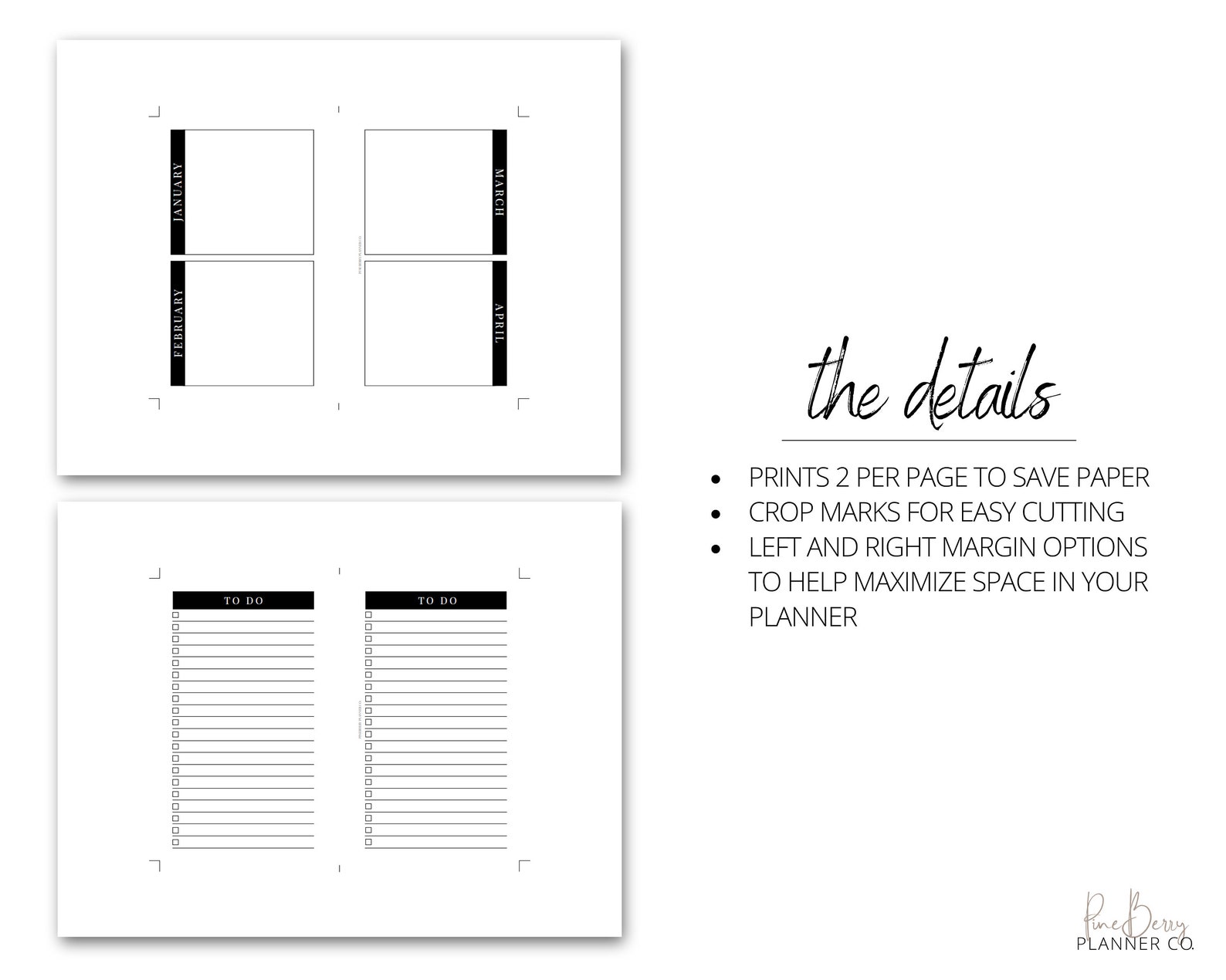 Pocket Planner Printables Pocket Planner Inserts Bundle: - Etsy
