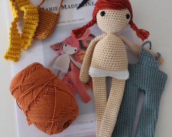 PDF TUTORIAL Marie-Madeleine doll and her crochet wardrobe