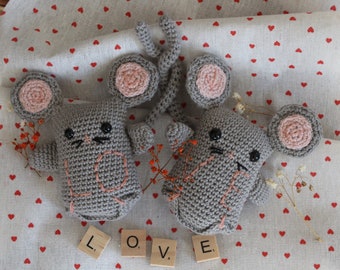 PDF TUTORIAL crochet Ratoncito enamorado