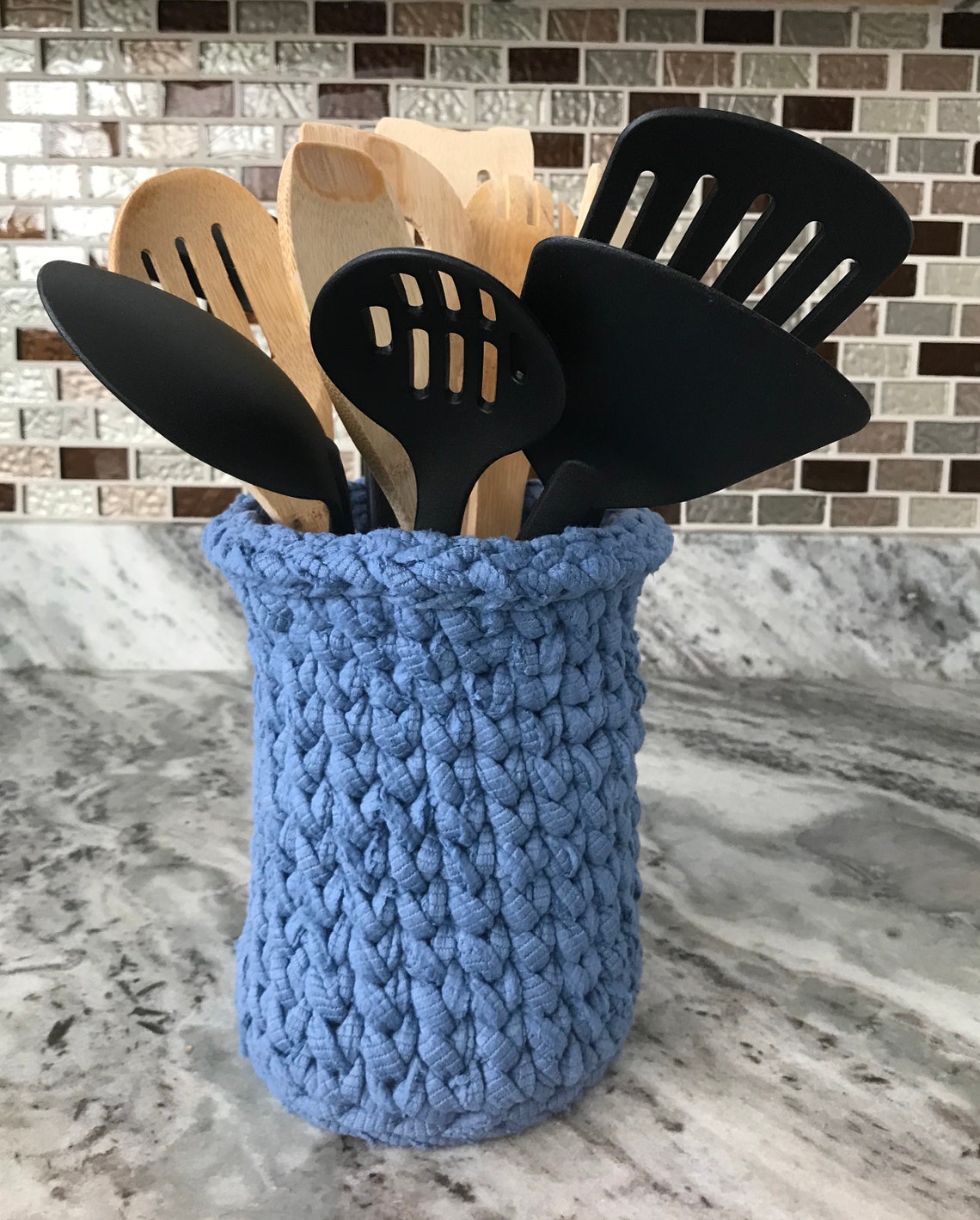 Handmade Crochet Utensils Holder Etsy Sweden
