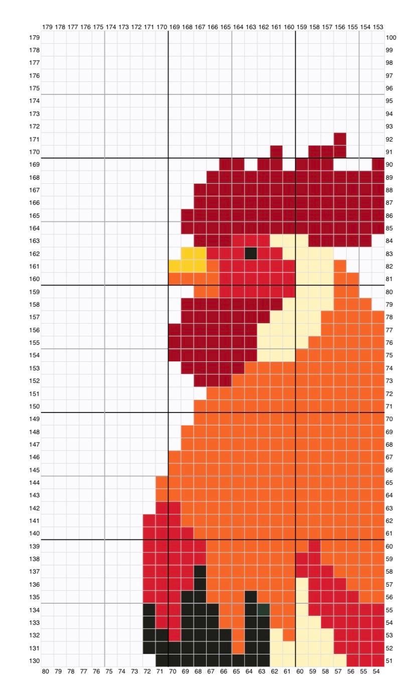Rooster C2C Crochet Blanket Pattern • Farmhouse Animal Graphghan ...