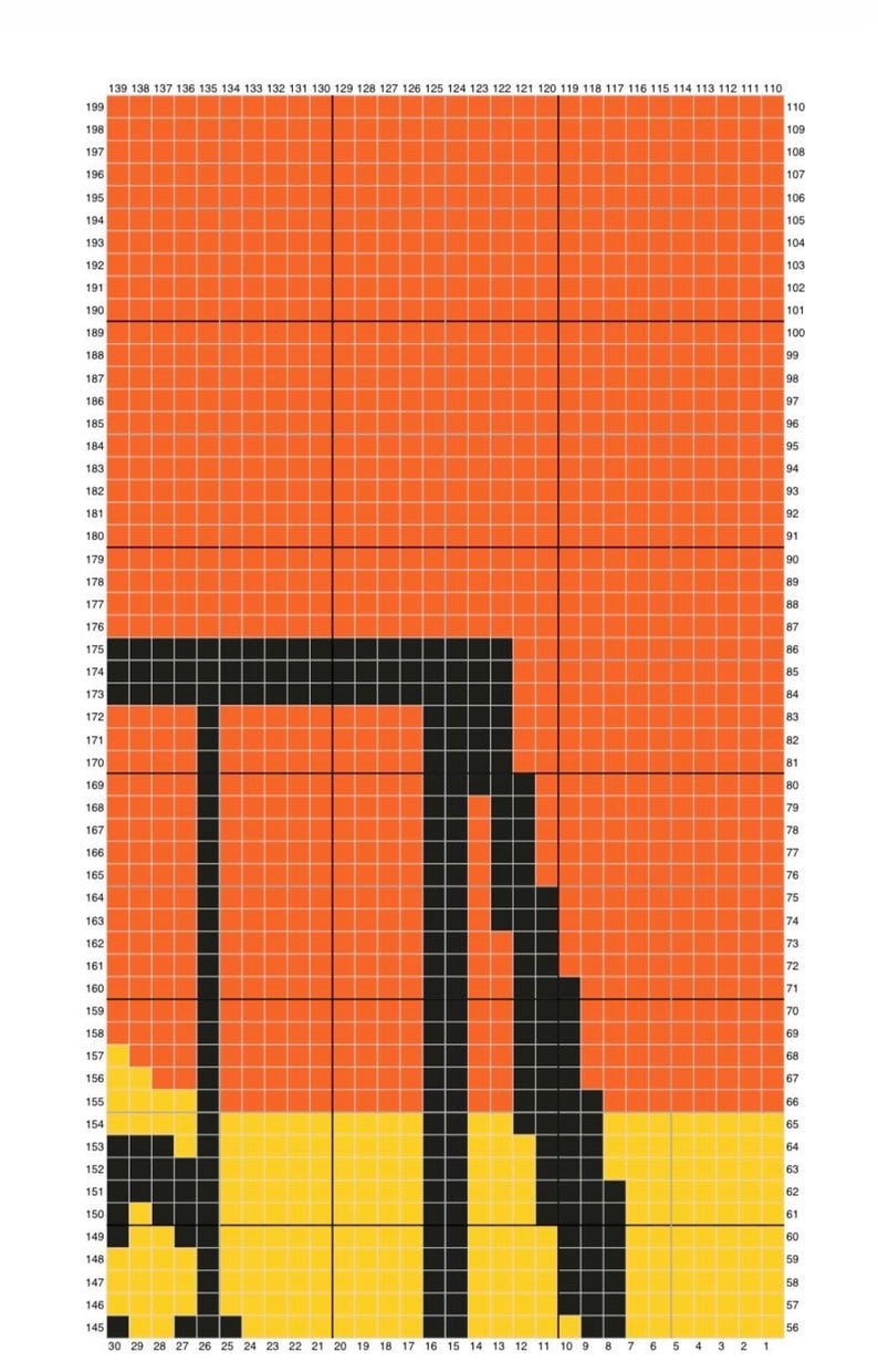 Sunset Swing C2C Crochet Blanket Pattern, Modern Graphghan (digital ...