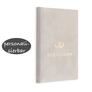 Stammbuch Aile Cüzdanı | helles Grau Gold |  verschiedende Formate, Serie Kitap, personalisierbar