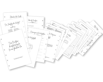 Inserts, insert family book insert set in official format punched ring mechanism wedding registry office church