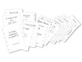 Inserts, inserts, family register, insert set in authority format, perforated ring mechanism, wedding registry office, church