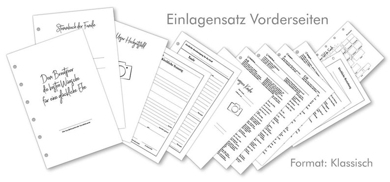 Stammbuch zur Hochzeit in Grau aus Samt, Standesamt und Kirche, Format: Klassisch, A5 und A4, Serie Liya, personalisierbar Bild 7