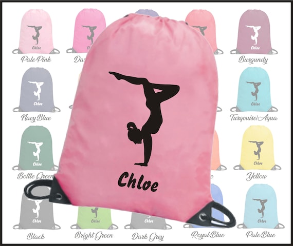 Personalised Gymnastics//PE//School//Sports Drawstring Bag