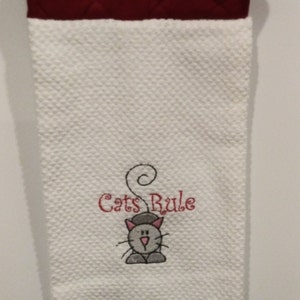 Cat Themed Hanging Kitchen Towels