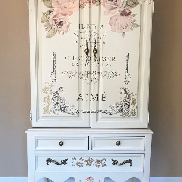 SOLD**SOLD**SOLD***French Provincial Armoire (Local Pickup Only! No Shipping!)