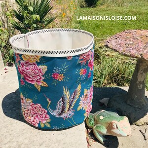 Large flowerpot or basket Le Floral Turquoise