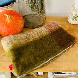 Grande pochette laine Mohair française